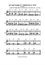 Left-hand Voicings II V I Chords Cycle of fifths - B position 7th in bass to start